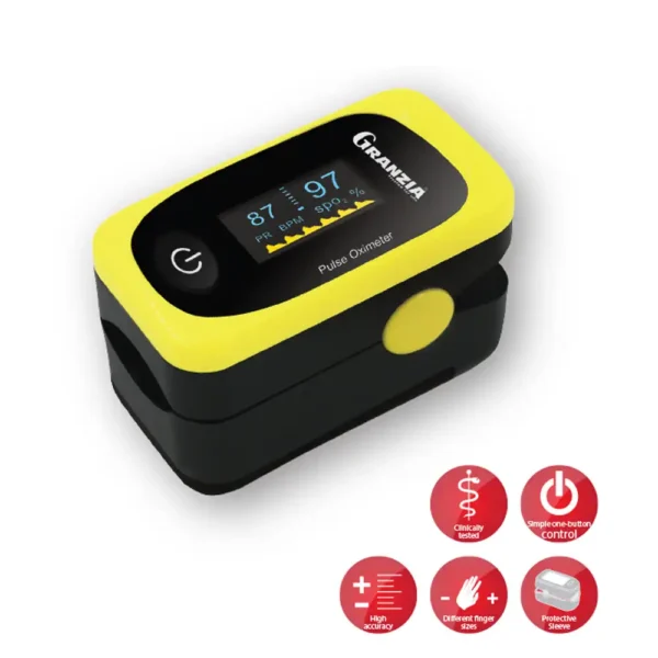 Granzia Pulsox-304 Digital Finger Pulse Oximeter – OLED Display & Memory Function