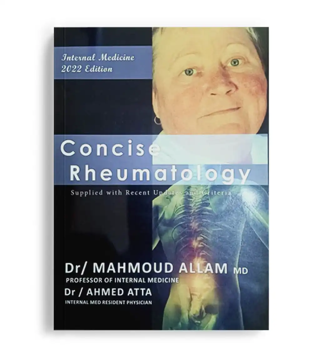 Concise Rheumatology book cover Concise Rheumatology 2022 book cover by Allam and Atta