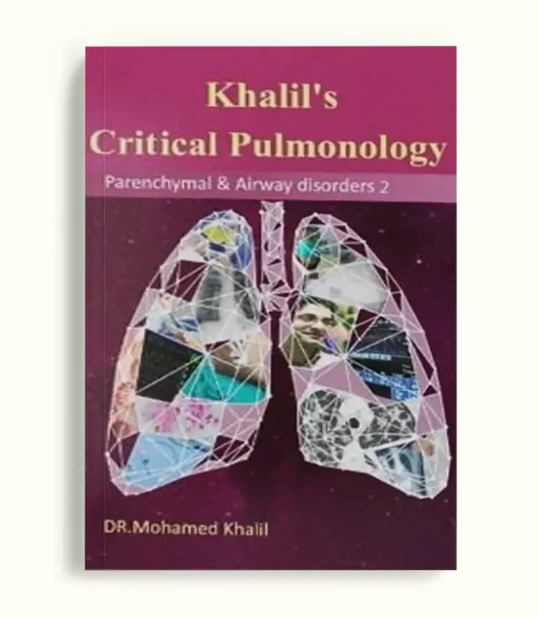 Critical Pulmonology Book by Dr Mohamed Khalil two volumes cover