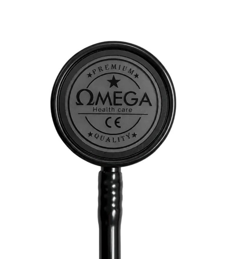 Omega Glory 3 stethoscope dual-head acoustic chest piece and tubing