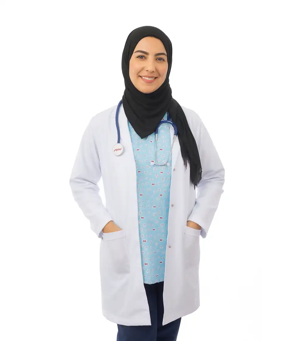 ٤٣٢٥٦٧٦٤٣٥٣٢٤١ Apex Classic Long Lab Coat - Image 1