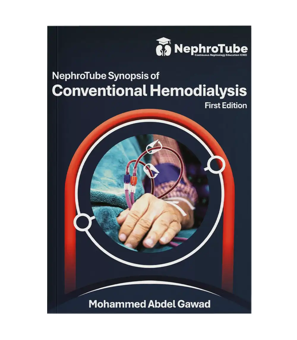 NephroTube Conventional Hemodialysis book cover NephroTube Conventional Hemodialysis book cover by Dr Mohamed Abdel Gawad