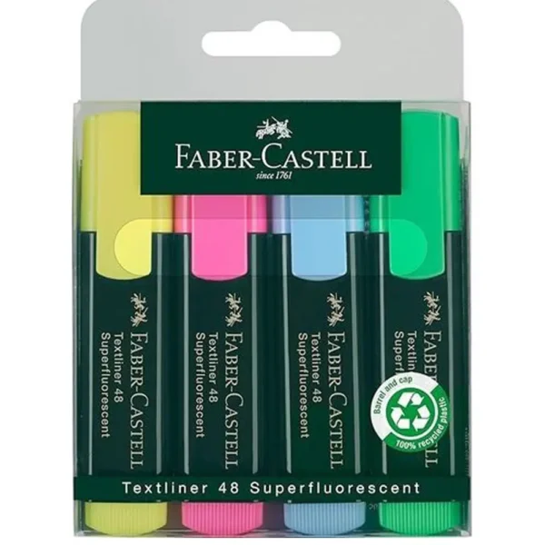 FABER-CASTELL Highlighter Pen Set of 4 Colors