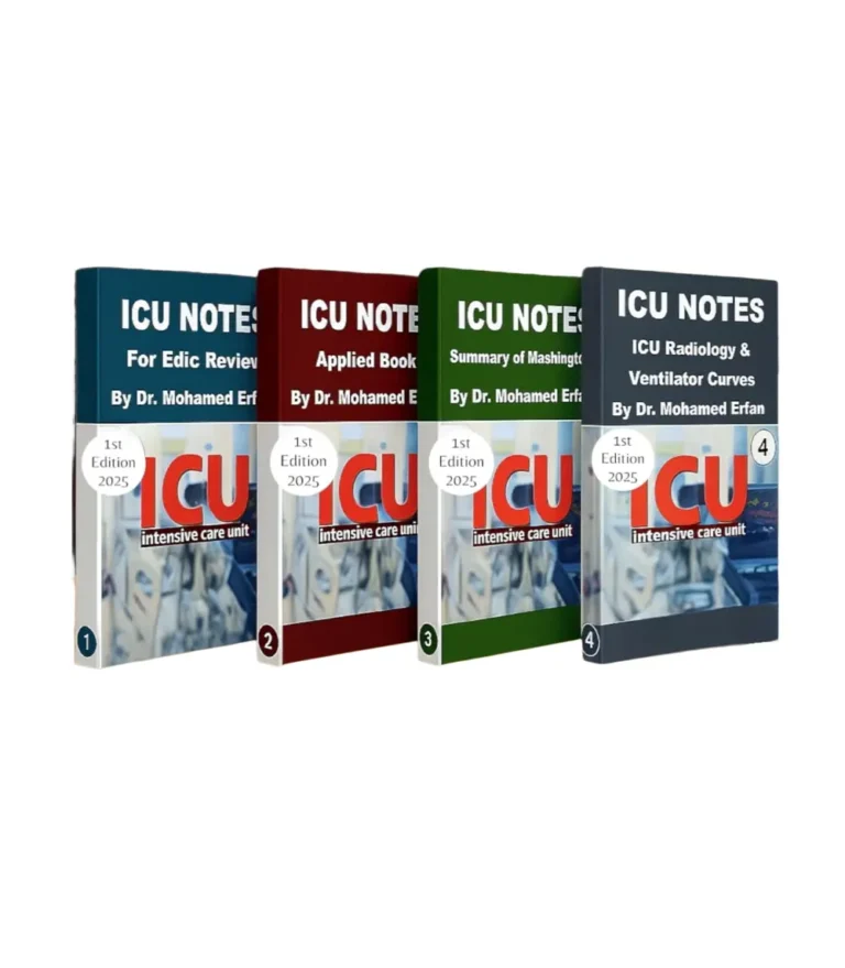 كتاب Applied ICU Notes – Mohamed Efran (4 Volumes)