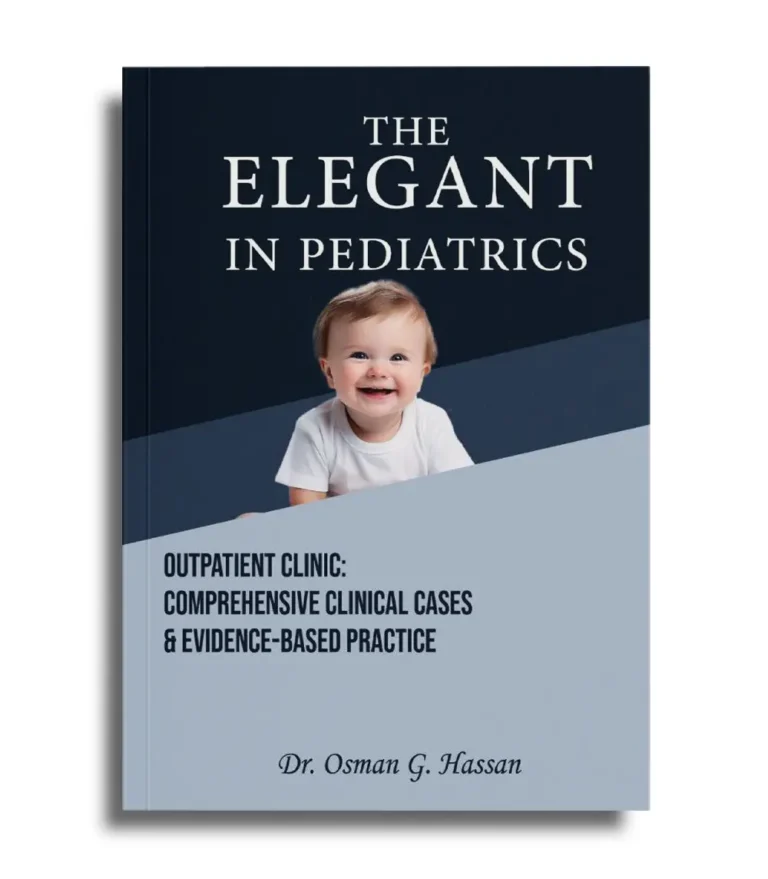 Elegant in Pediatrics outpatient clinic book by Dr Osman G. Hassan