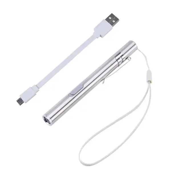 الرئيسية 2026 38 USB Rechargable Torch Pen Light for Medical Use
