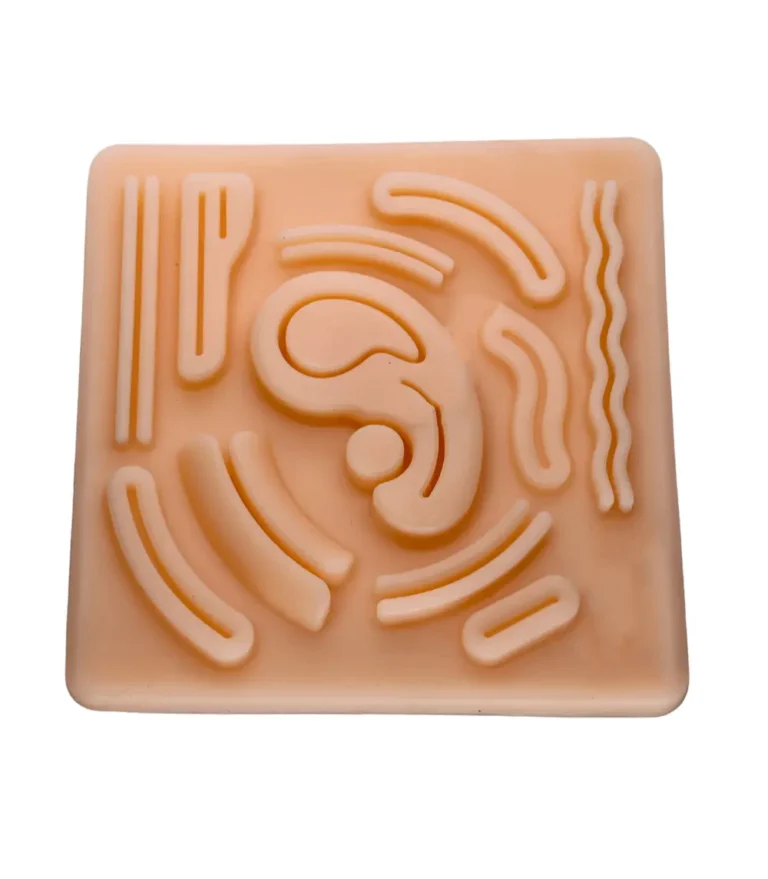 Laparoscopic Suture Training Pad skin-tone silicone for box trainer practice