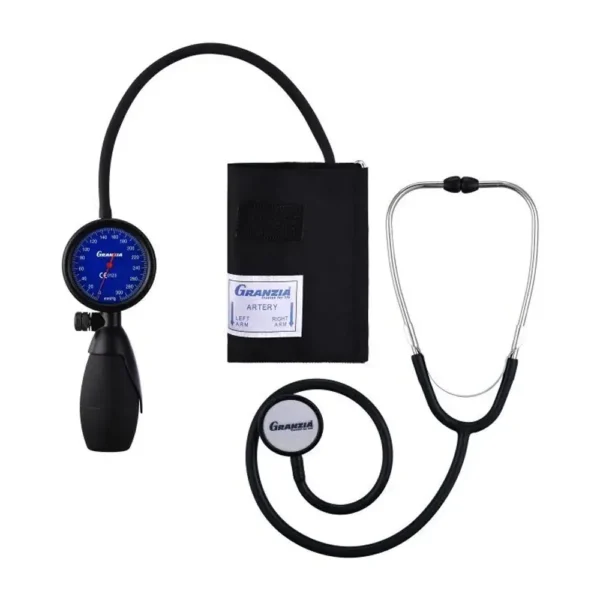 Granzia Aneroid Sphygmomanometer Palmontens-L-Plus with Stethoscope