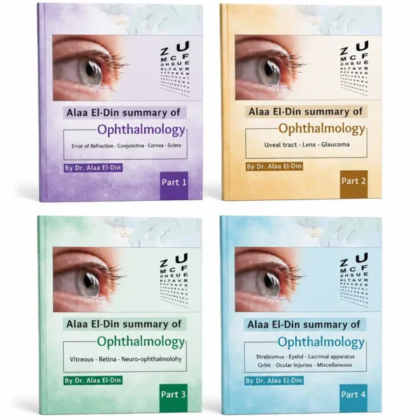 Alaa El-Din Summary of Ophthalmology (4 Parts)