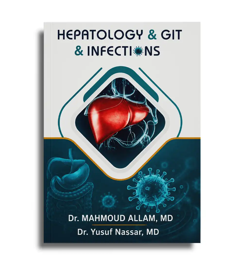 Hepatology GIT Infections book cover Hepatology GIT Infections book cover by Dr Mahmoud Allam and Dr Yusuf Nassar