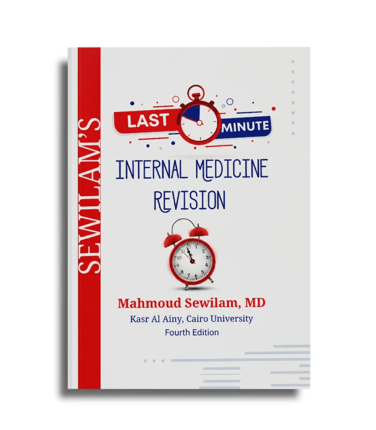 Last Minute Internal Medicine Revision book cover by Mahmoud Sewilam